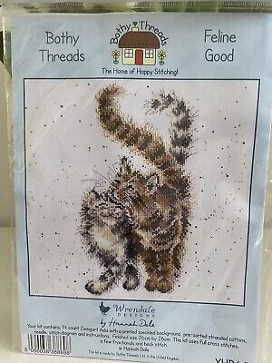 Bothy Threads Feline Good Wrendale Hannah Dale Cat Tapestry/cross Stitch Kit • 17.93€