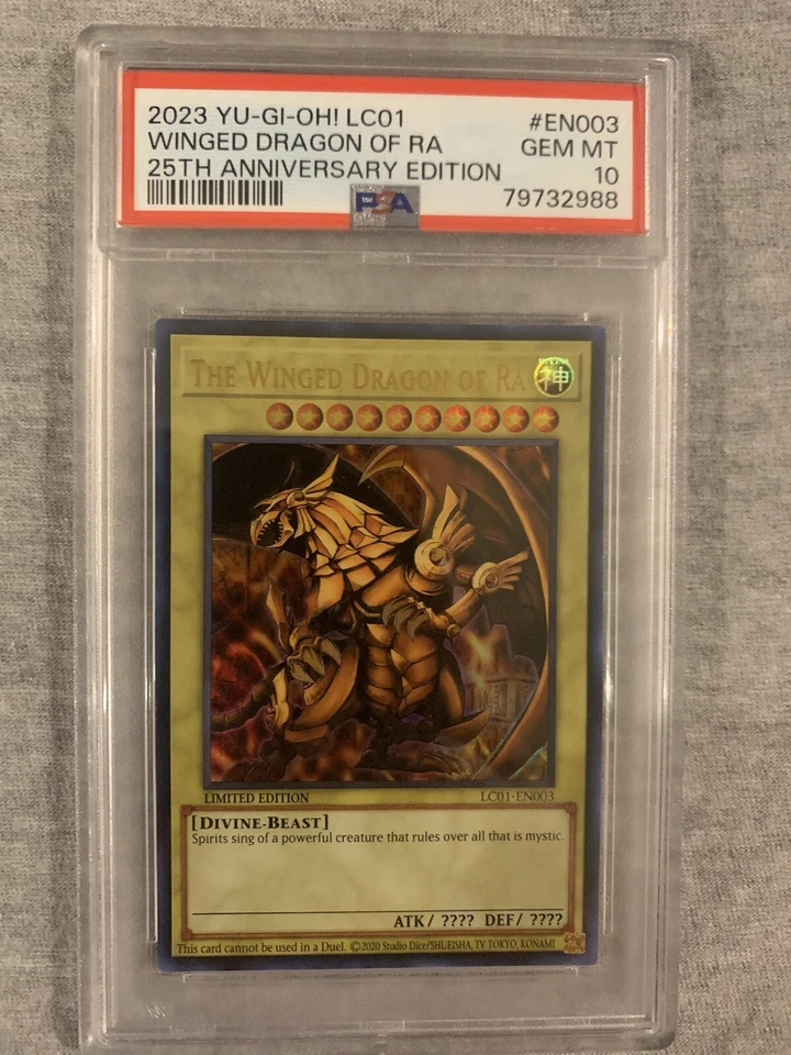 PSA 10 Winged Dragon of Ra 25th Anniversary Quarter Century 2023 YU-GI-Oh! - Image 1 of 1