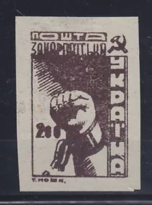 CARPATHO UKRAINE, ESSAY, UNUSED DESIGN (NUMERALS AT CENTER INST. OF TOP) - Picture 1 of 1