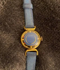 Vintage Juvenia Mystery Dial Gold Plated Lady's Watch 17J Hand Wind 1960s works - Picture 1 of 4