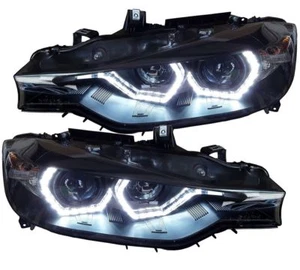 Scheinwerfer für BMW F30 F31 11-06/2015 schwarz DRL Xenon-Look links rechts - Bild 1 von 10