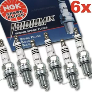 6 Genuine NGK Iridium IX Spark Plugs Set BKR6EIX OEM UPGRADE Pre-Gapped NEW! - Picture 1 of 5