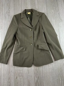 Caslon Women's Blazer Green Size 4 - 3 button blazer business career work - Picture 1 of 8