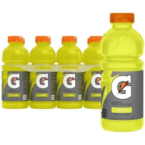 Gatorade Thirst Quencher Natural, Lemon Lime Sports Drink, 20 Fl Oz Bottles, 8 P - Picture 1 of 7
