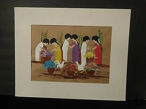 Original Öl "Junge Liebe auf dem Blumenmarkt" von Mary Donovan - Bild 1 von 6