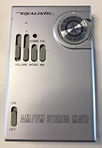 Vintage Realistic Radio Shack Pocket RadioShack 12-119 AM FM 2 Band Stereo Mate - Picture 1 of 7