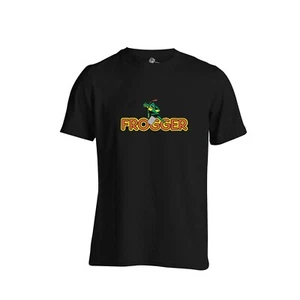 Frogger Arcade Coin Op Video Game Cabinet T Shirt Retro Classic - Picture 1 of 1