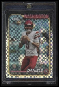 2024 Topps cromo #201 Jayden Daniels X-Fractor - Imagen 1 de 2