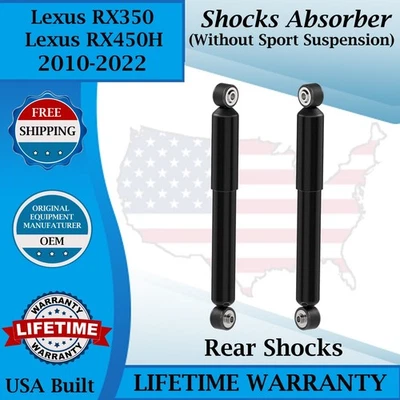 Monroe OEM Rear Shocks For 2010-2022 Lexus RX350/RX450H Lifetime Warranty - Image 1 of 4