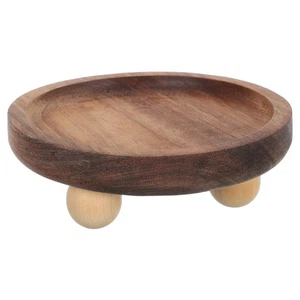  Tavola da portata in legno: vassoio espositore dessert in legno rustico per torte dolci - piedini - Foto 1 di 12