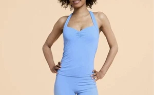 Camiseta sin mangas Blogilates Sweetheart espalda T activa azul fresco talla grande nueva con etiquetas - Imagen 1 de 11
