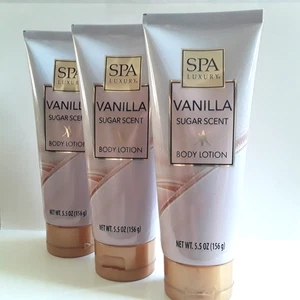 Vanilla Sugar Scent Body Lotion Lot of 3- Spa Luxury  5.5 oz Each - Picture 1 of 6