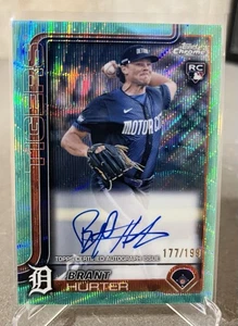 2025 Topps Chrome - Brant Hurter RC AUTO #RA-BHU Detroit Tigers /199 - Picture 1 of 4