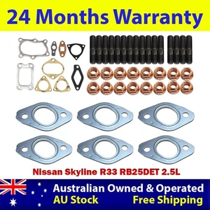 Permaseal Exhaust Manifold Studs&Gasket Kit For Nissan Skyline R33 RB25DET 2.5L - Picture 1 of 11