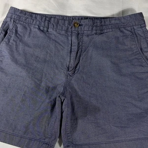 Bonobos Herren Chambray blau Basic vorne flach 7" Schrittlänge Bermudashorts - Größe 35 - Bild 1 von 11