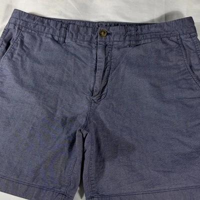 Bermudas Bonobos Para Hombre Azul Cambray Básico Frente Plano 7" Entrepierna - Talla 35 Foto 1 de 4