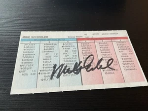 STRAT-O-MATIC Signed Mike Schooler 1988 Seattle - Picture 1 of 2