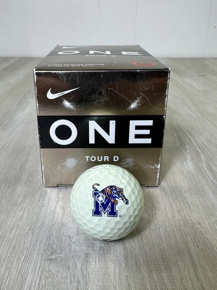 Pelotas de golf Nike One Tour D Memphis Tiger’s raras premium descontinuadas docena (12) Foto 1 de 4