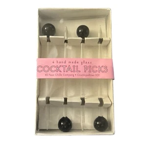 El Paso Chile Cóctel Selecciones Vintage Vidrio 4 Cosmopolita Cocina Hecha a Mano - Imagen 1 de 2