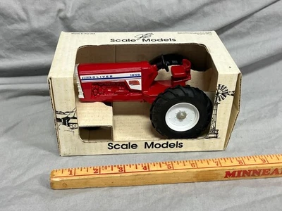 OLIVER White 1855 Tractor HUSKER HARVEST Days 1993 Red White Blue 1:25 NIB - Image 1 of 4