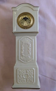 Lenox China Patriarch Standuhr Figur Elfenbein/Gold Quarz neue Batterie - Bild 1 von 7