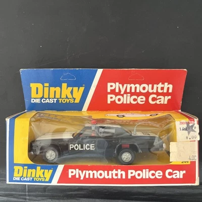 Coche de policía Dinky Plymouth Gran Fury #244 de colección hecho en Inglaterra Foto 1 de 4