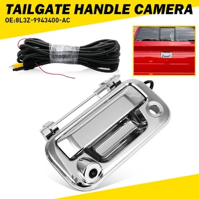 Manija cromada puerta trasera ojo de cerradura con cámara apta para Ford F150 F350 F250 F450 2004-2014 Foto 1 de 4