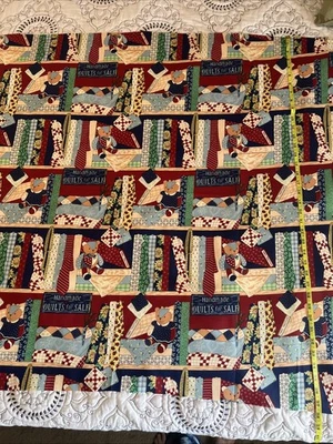 Adorable Fabric Cut 45"X37" Lap Throw, Wall Hanging, Blanket, Etc.  - Image 1 of 4