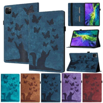 Love Cat PU Leather Card Slot Case For Tablet iPad Air Pro 11" 13" M2 M4 2024 - Image 1 of 4