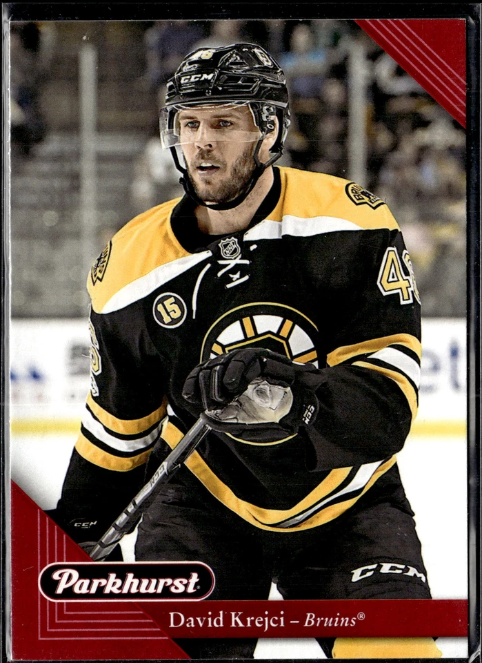 2017-18 Parkhurst #19 David Krejci Red Border - Image 1 of 2