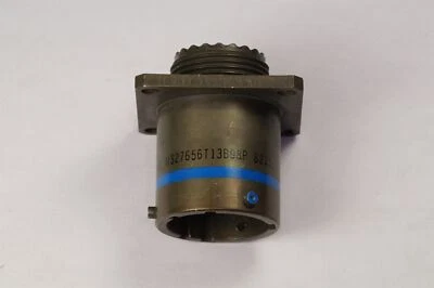 MS27656T13B98P Amphenol Circ Connector Plug w/ Contacts 10Pos Wall Mount 13Shell - Image 1 of 4