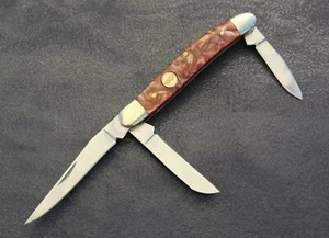3.5” Stockman Knife Classic Folding Pocket Knife 3 Blades Sharp Modern Work Edc - Picture 1 of 6