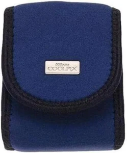 NIKON L SERIES NEOPRENE CASE TO CARRY A NIKON COOLPIX BELT LOOP BLUE - Picture 1 of 2