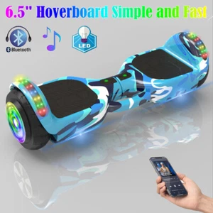 Hoverboard Bluetooth Self-Balancing Electric Scooters LED 2Wheels Hover Board UK - Picture 1 of 12