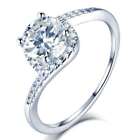 1Ct 8 Mosaic Ring Solid Silver 925 Ring Moissanite Diamond Gold Jewelry