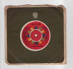 EVERLY BROTHERS - 'Cathy's Clown' 7" 45rpm WB Records VG/G 1960 (45-WB.1) - Picture 1 of 4