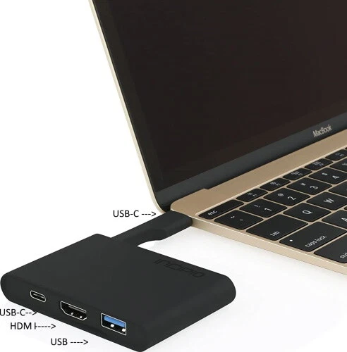 Incipio USB-C Digital AV Multiport Adapter, USB-C, Digital A, HDMI  Adapter - Image 1 of 1