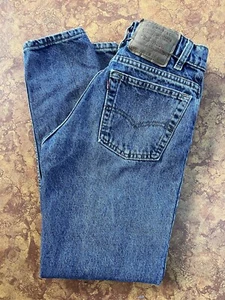 Levis Womens 550 Jeans 29x30 Relaxed Tapered Medium Blue Y2K VTG - Picture 1 of 19