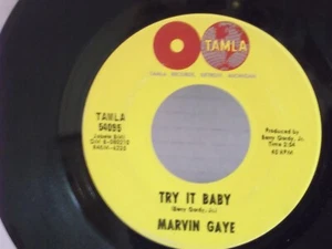 Marvin Gaye,Tamla 54096,"Try It Baby",US,7"45,1965 Motown,Globes labels, Mint - Foto 1 di 2