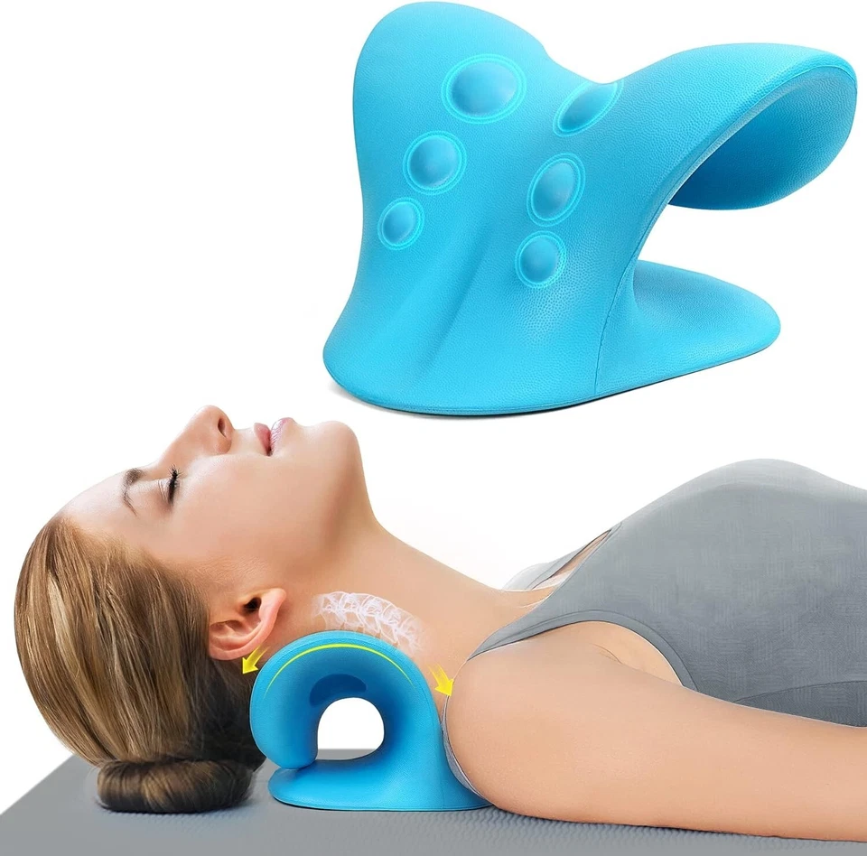 Neck and Shoulder Relaxer Cervical Traction Device for TMJ Pain Relief