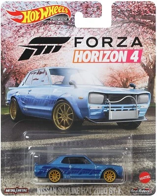 Hot Wheels 2021 Real Rider Forza Horizon 4 1/64 Nissan Skyline HT 2000 GTX GRL69 - Imagem 1 de 4