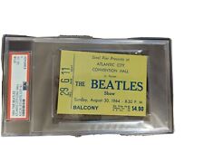 The Beatles August 30, 1964 Atlantic City Ticket Stub Vg-Ex PSA 4