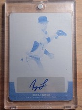 2017 Leaf Trinity ROYCE LEWIS CYAN PRINTING PLATE AUTO RC #1/1 MINNESOTA!