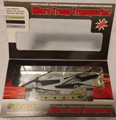 Venom Group Micro Troop Transporter Infared RC Helicopter Original Box PLS READ - Image 1 of 4