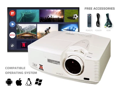 Professional WXGA DLP Projector 4300 ANSI – Sharp, Vivid Colors & Long Lamp Life - Image 1 of 4