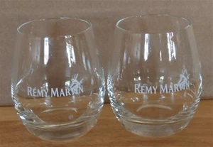 2 Cristal Remy Martin Coñac Lowball Rocks Vajilla Gafas Logotipo Griego Centauro - Imagen 1 de 5