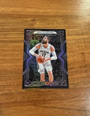 Jonas Valaciunas 2021-22 Panini Obsidian Purple Electric Etch /99 NRMT+ Pelicans - Image 1 of 2