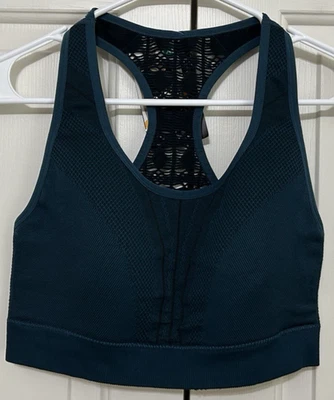 Nuevo con etiquetas Sujetador deportivo sin costuras Avia talla XL 16-18 gema pizarra verde azulado espalda deportiva Foto 1 de 3