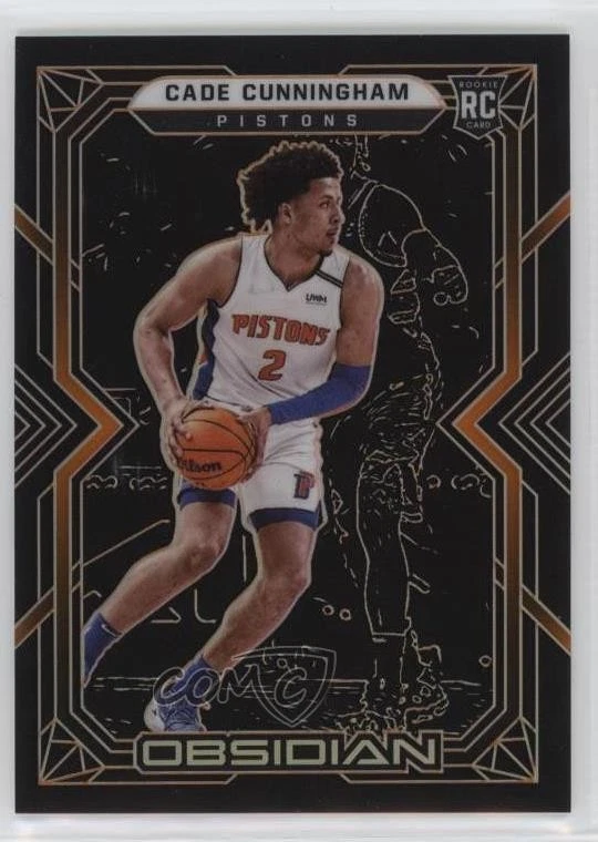 2021-22 Panini Obsidian Electric Etch Orange /50 Cade Cunningham #151 Rookie RC - Image 1 of 2