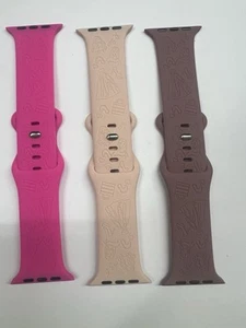 3-pak flagowych grawerowanych opasek kompatybilnych z paskiem Apple Watch 38mm 40mm 41mm damskie - Zdjęcie 1 z 6